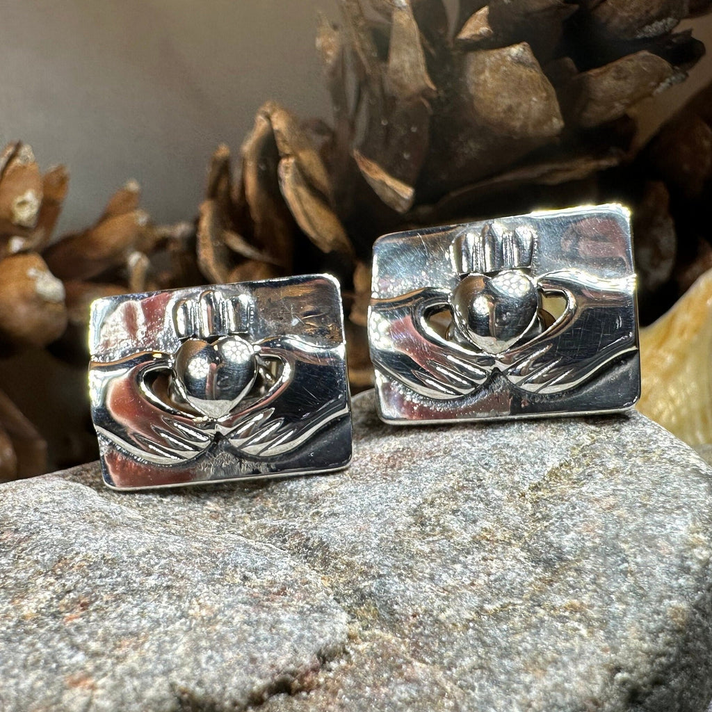 Traditional Claddagh Cuff Links