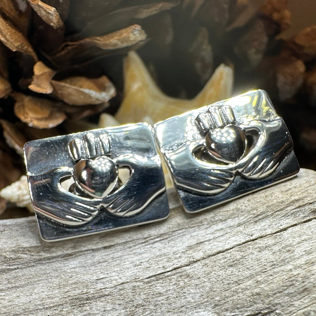 Traditional Claddagh Cuff Links
