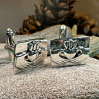 Traditional Claddagh Cuff Links