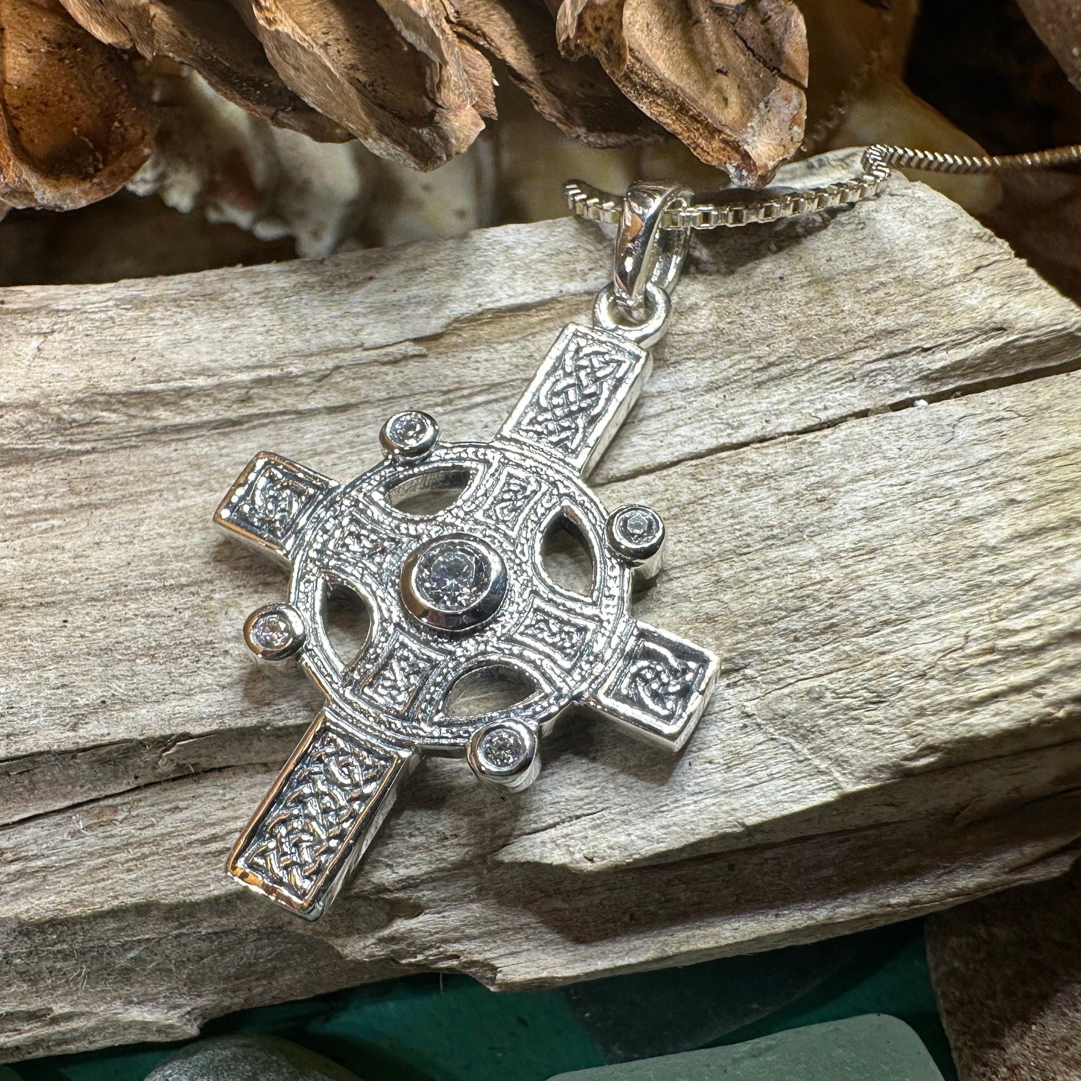 Scottish Iona Celtic Cross Necklace