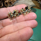 Golden Welsh Dragon Cuff Links