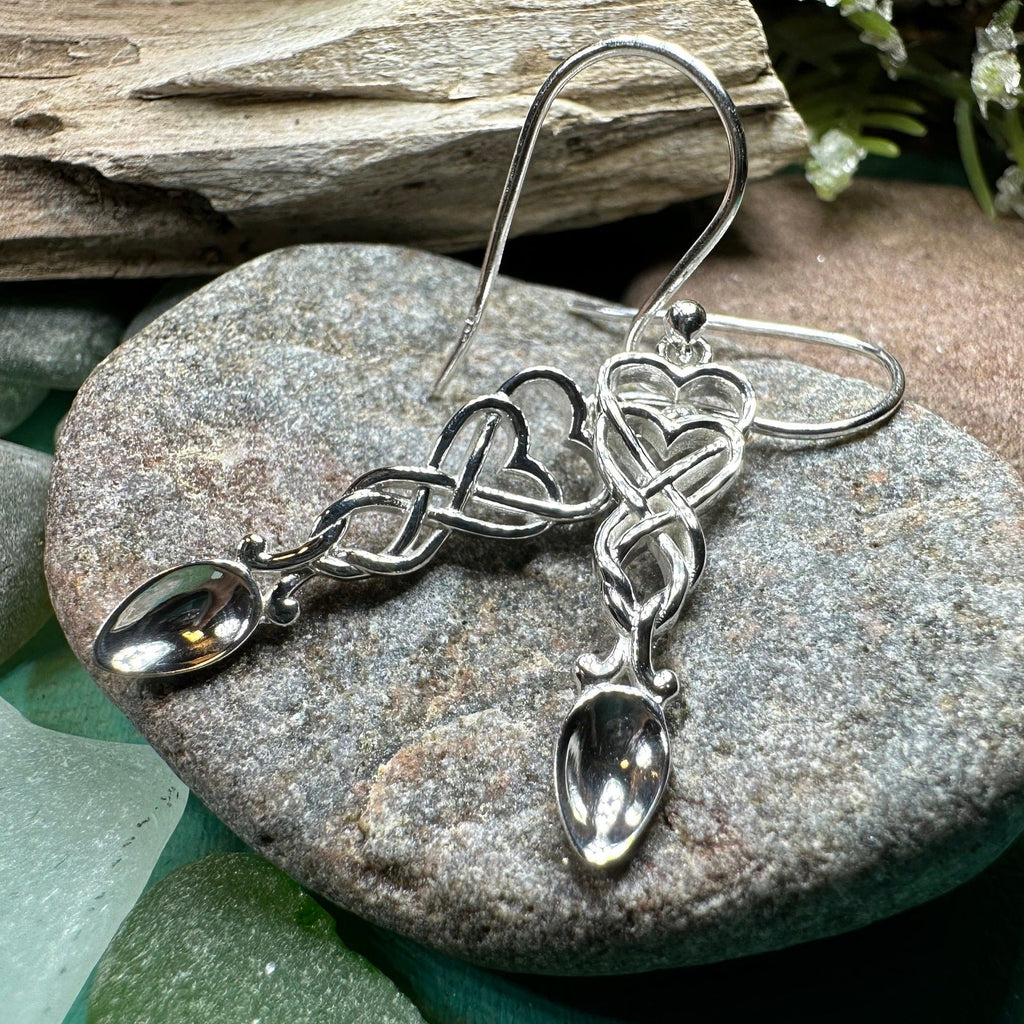 Welsh Love Spoon Earrings