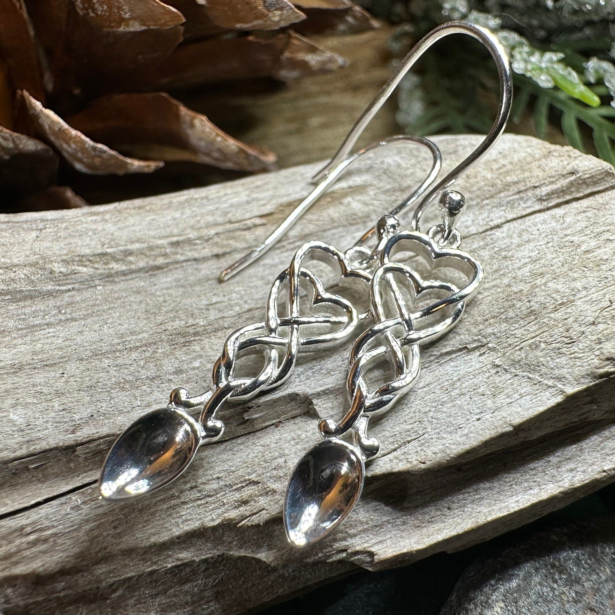 Welsh Love Spoon Earrings