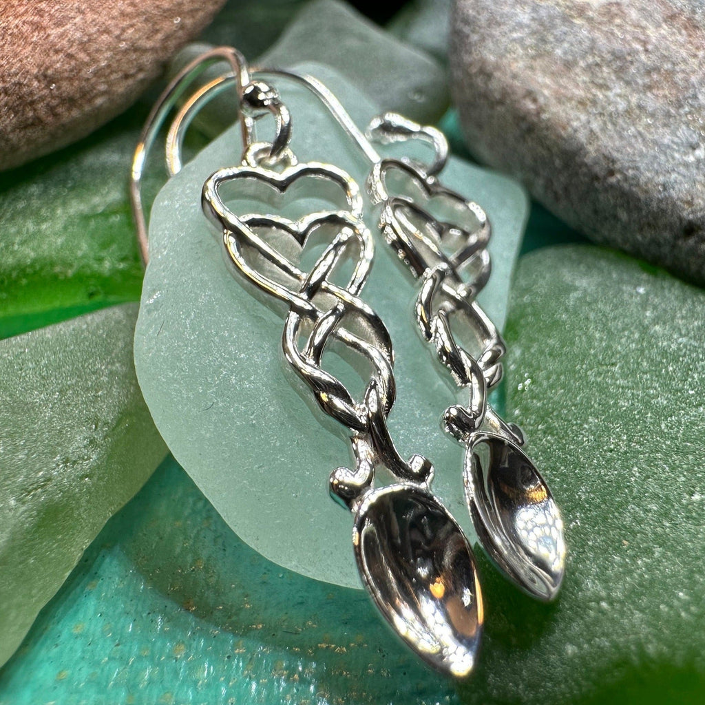 Welsh Love Spoon Earrings