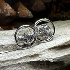 Scruffy Coo Highland Cow Post Earrings