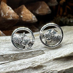 Scruffy Coo Highland Cow Post Earrings
