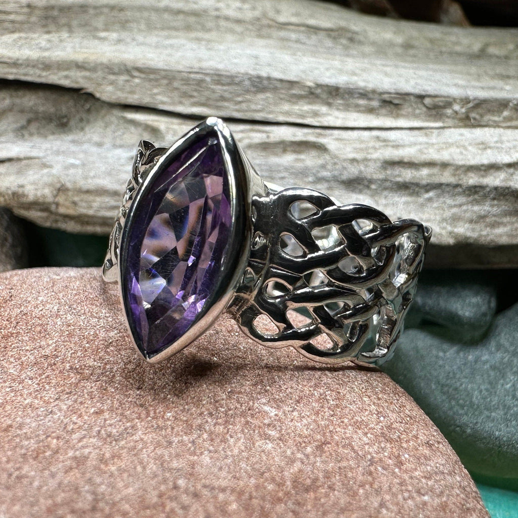 Nyvina Celtic Knot Amethyst Ring