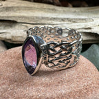 Nyvina Celtic Knot Amethyst Ring