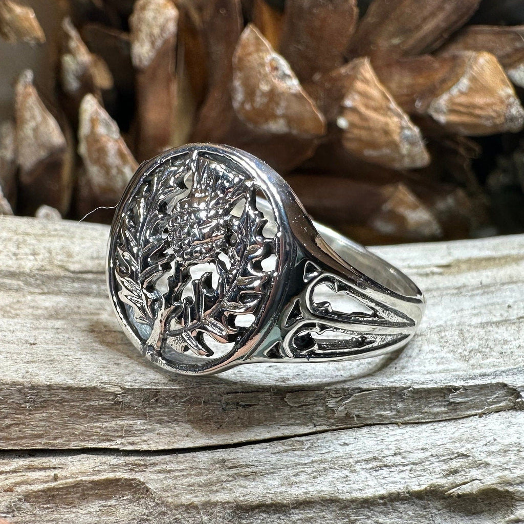 Heatherglen Thistle Signet Ring