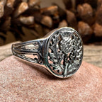 Heatherglen Thistle Signet Ring