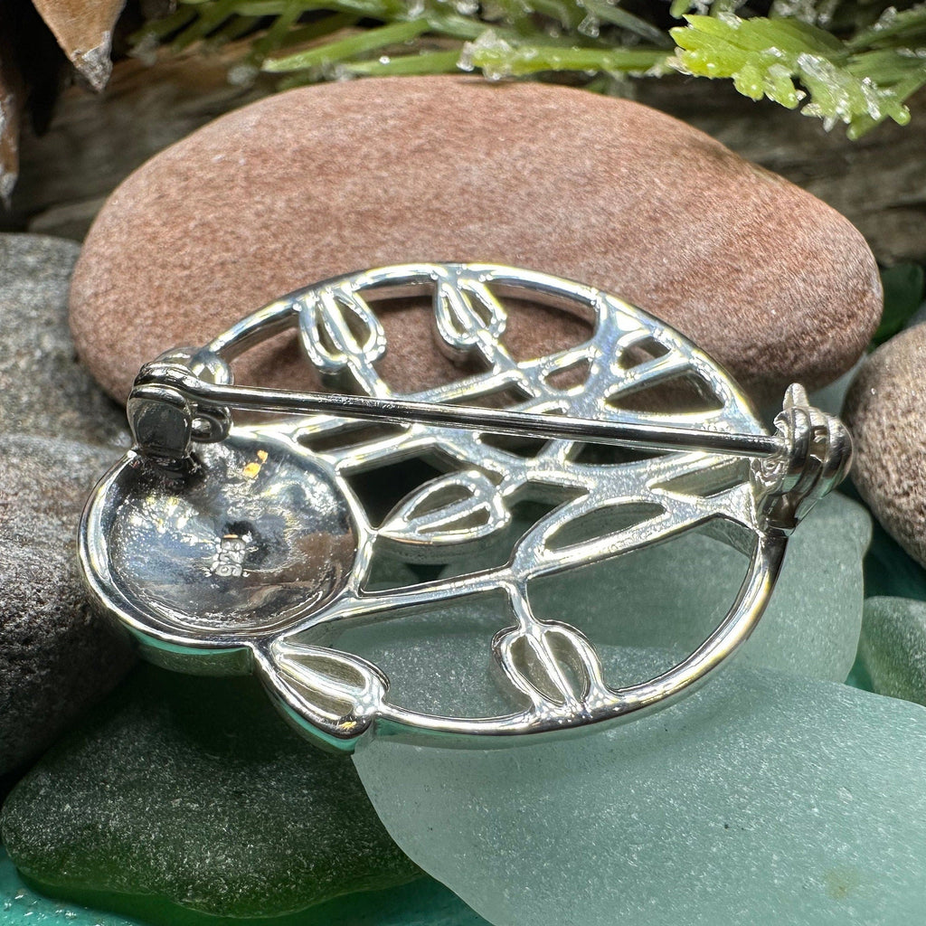 Enamel Mackintosh Rose Brooch