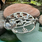 Enamel Mackintosh Rose Brooch