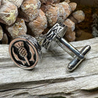 Elegant Thistle Cuff Links
