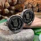 Elegant Thistle Cuff Links