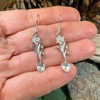 Welsh Daffodil Love Spoon Earrings