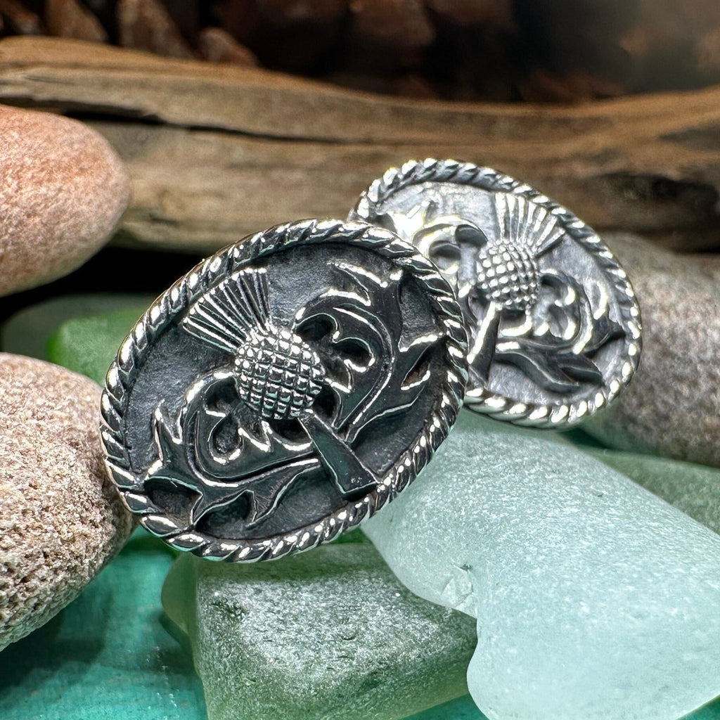 Traditional Thistle Cuff Links