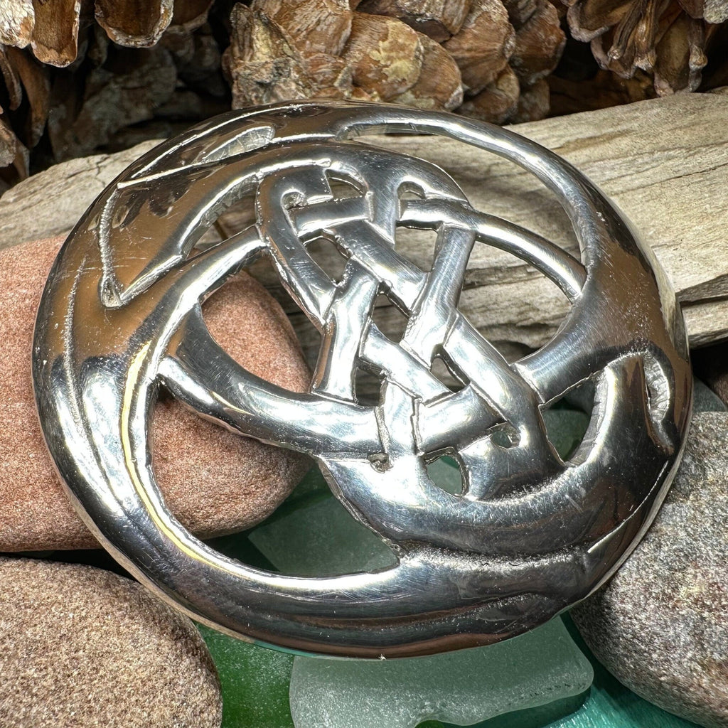 Amity Celtic Knot Tartan Brooch