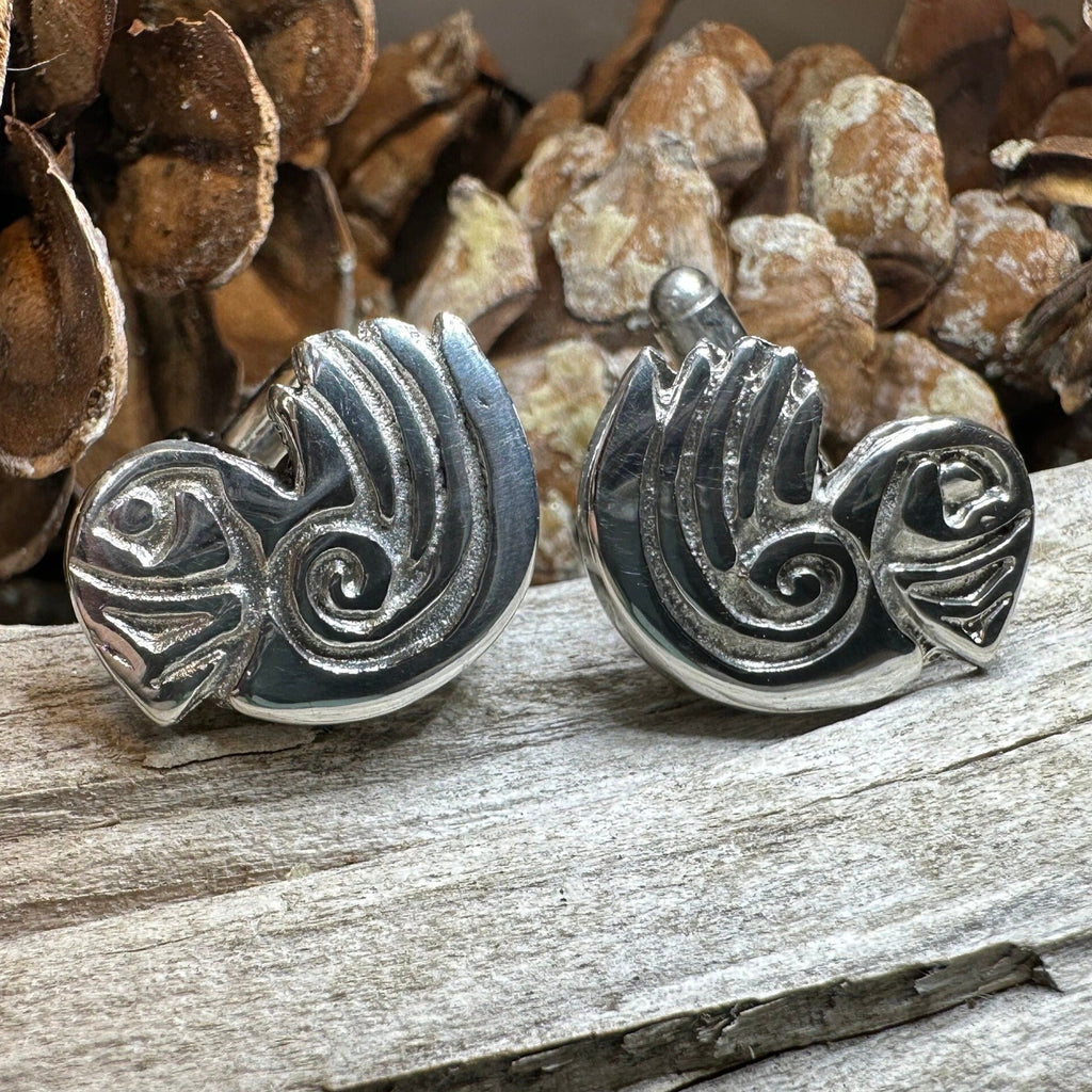 Celtic Puffin Cuff Links