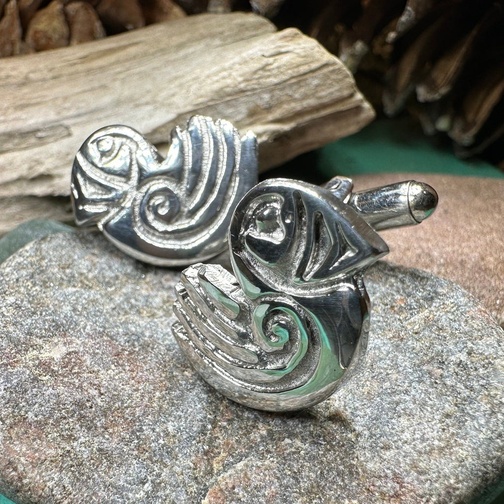 Celtic Puffin Cuff Links