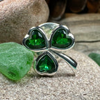 Irish Emerald Shamrock Lapel Pin