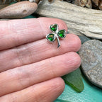 Irish Emerald Shamrock Lapel Pin