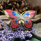 Enamel Butterfly Scarf Ring