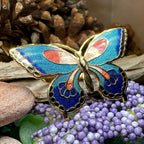 Enamel Butterfly Scarf Ring