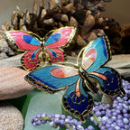 Enamel Butterfly Scarf Ring