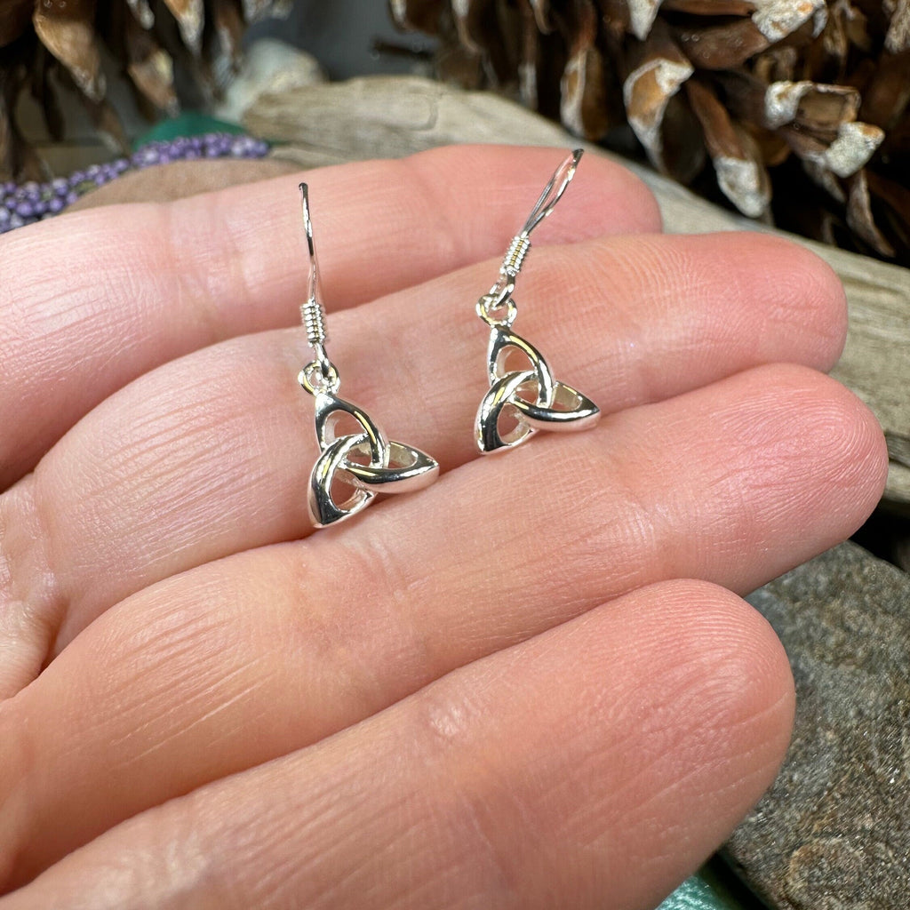Petite 3-D Trinity Knot Earrings