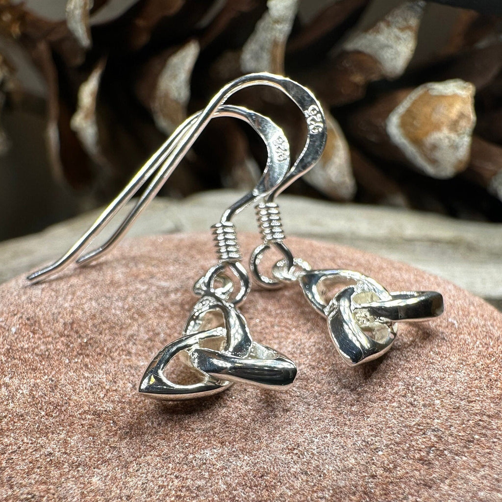 Petite 3-D Trinity Knot Earrings