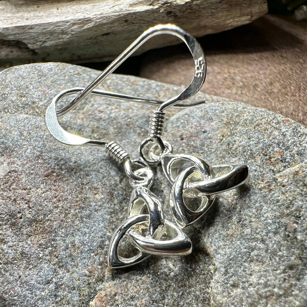 Petite 3-D Trinity Knot Earrings