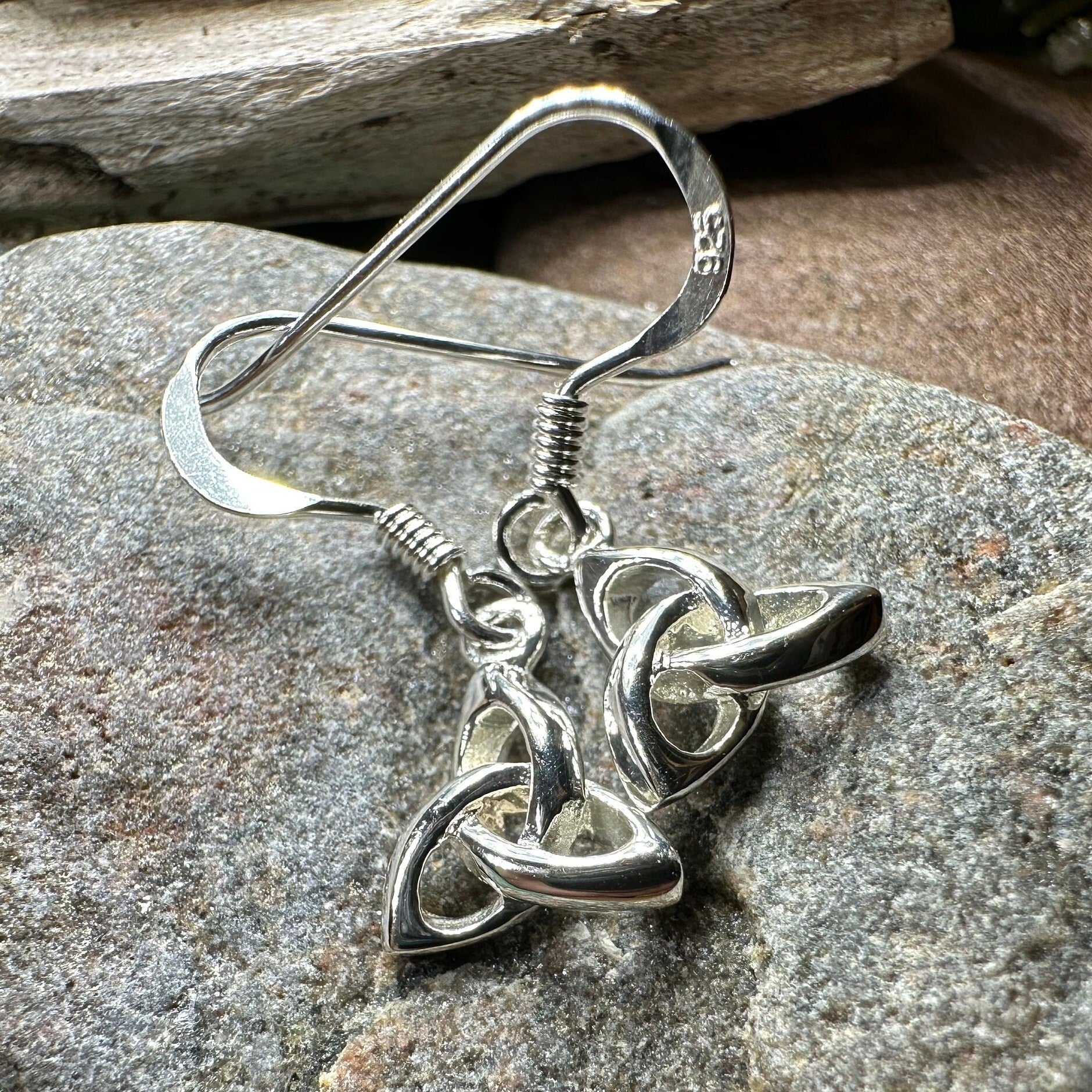 Petite 3-D Trinity Knot Earrings