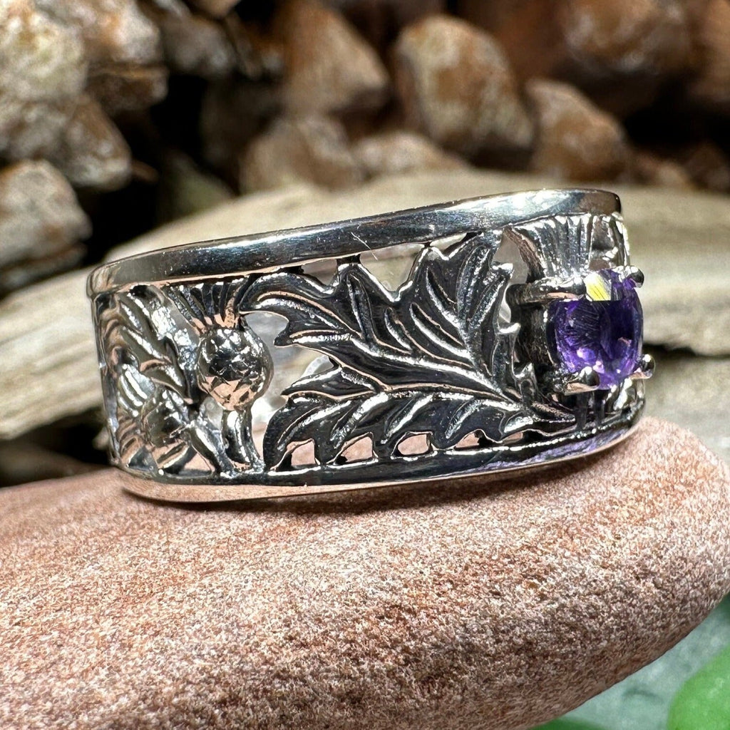 Rhoswen Thistle Band Ring