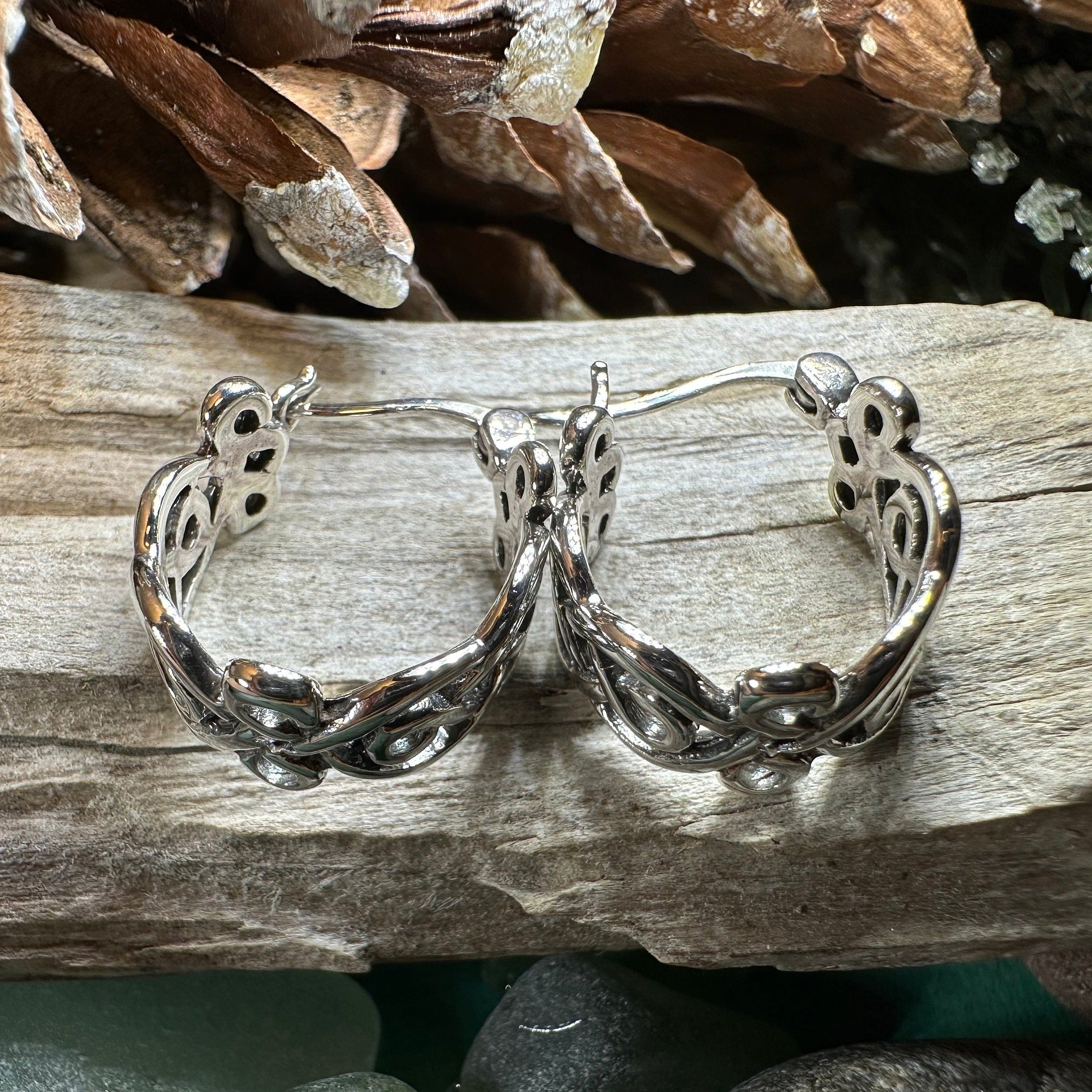 Laretta Celtic Hoop Earrings