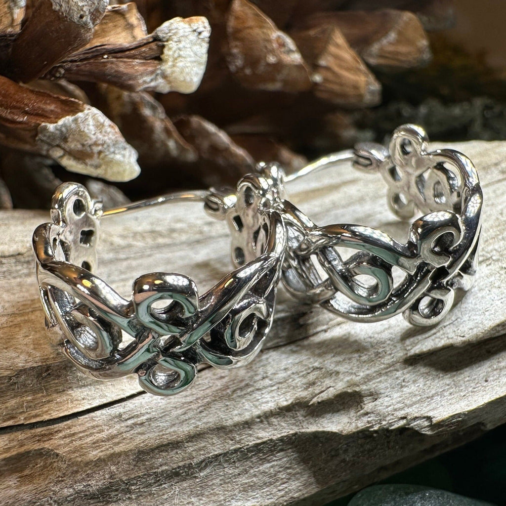 Laretta Celtic Hoop Earrings