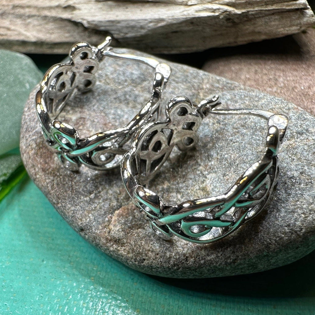 Laretta Celtic Hoop Earrings