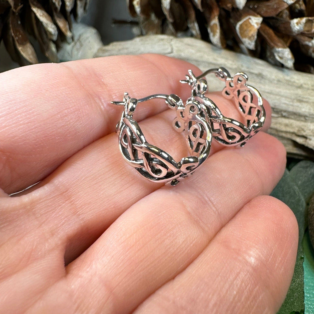 Laretta Celtic Hoop Earrings