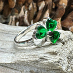 Emerald Shamrock Ring