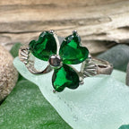 Emerald Shamrock Ring