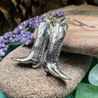 Old Montana Cowboy Boot Earrings