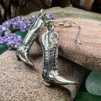 Old Montana Cowboy Boot Earrings
