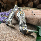 Old Montana Cowboy Boot Earrings