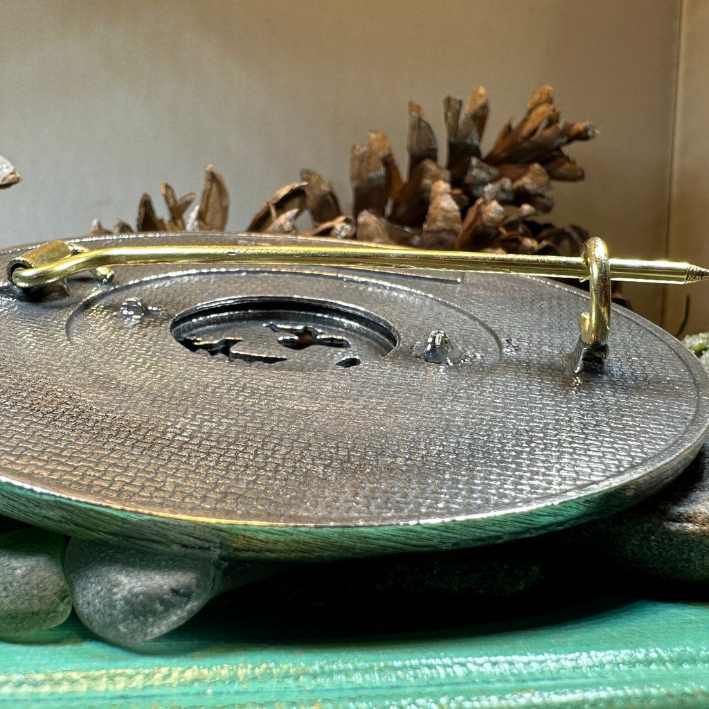 Royal Lion and Thistle Plaid Brooch