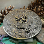 Royal Lion and Thistle Plaid Brooch
