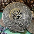 Royal Lion and Thistle Plaid Brooch