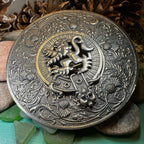 Royal Lion and Thistle Plaid Brooch