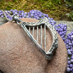 Torlogh Celtic Harp Necklace