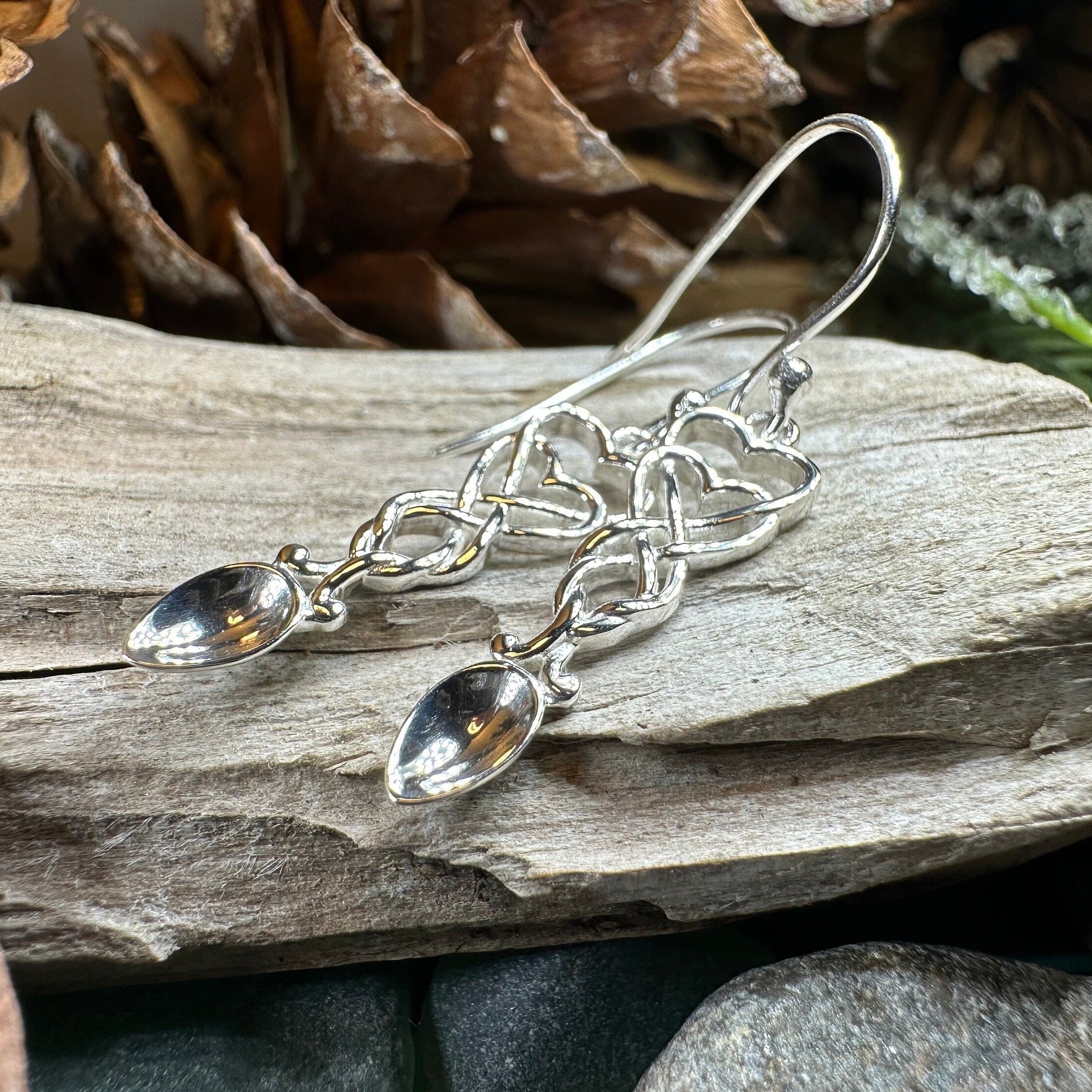Welsh Love Spoon Earrings