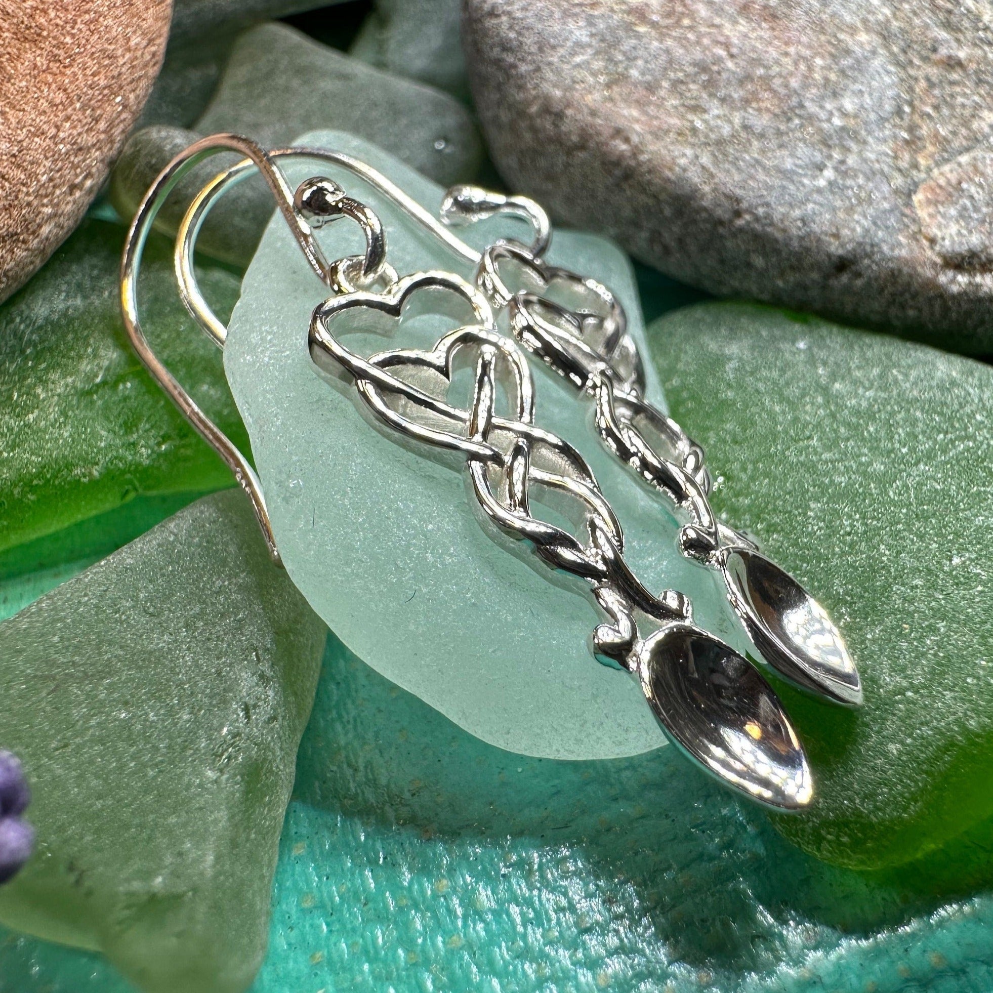 Welsh Love Spoon Earrings