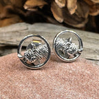Scruffy Coo Highland Cow Post Earrings